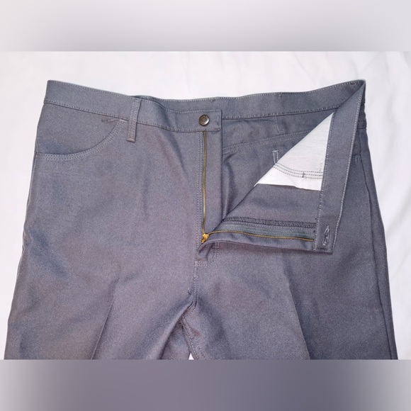 Wrangler NWT Men’s Size 40W 30L Grey Polyester Business Casual Dress Jeans - Picture 7 of 10